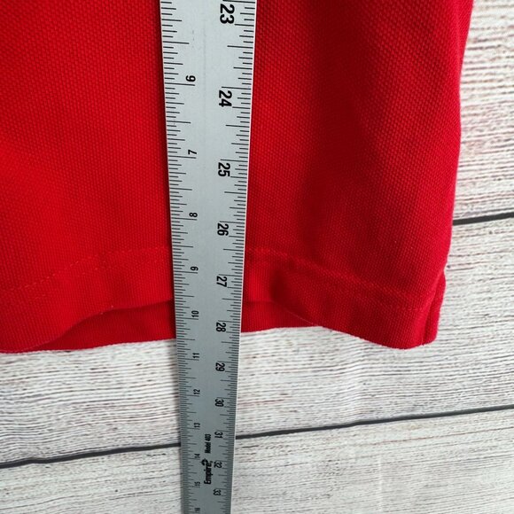 Apple Employee Knit Short Sleeve T-Shirt Men's Size Medium Red - Picture 12 of 14